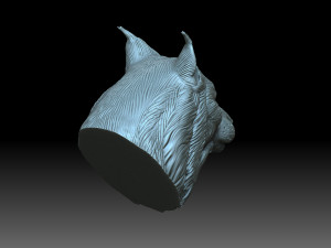 Lynx head 3D Baskı Modeli