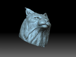 Lynx head 3D Baskı Modeli