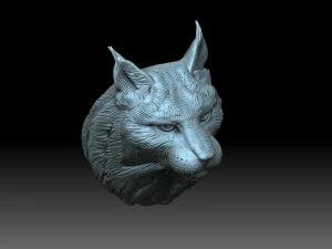 Lynx head 3D Print Model