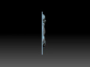 Girl and fish 3D Print Model
