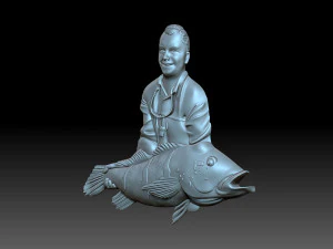 Fisherman 3D Print Model