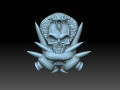 Skull and snake 3D Print Models