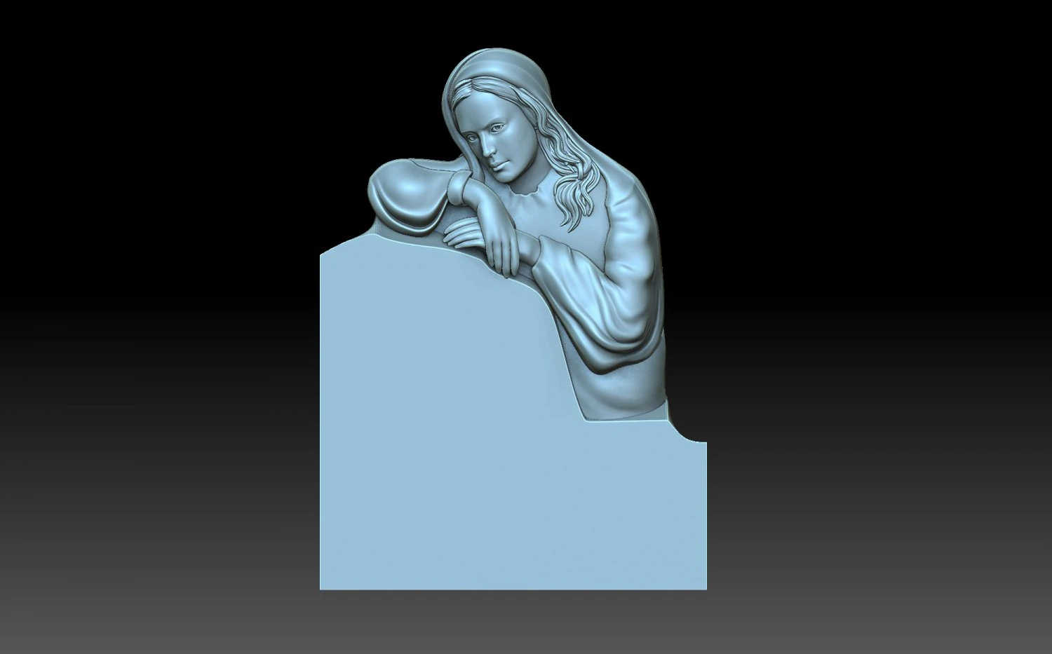 Tombstone 3D Print Model .c4d .max .obj .3ds .fbx .stl .blend