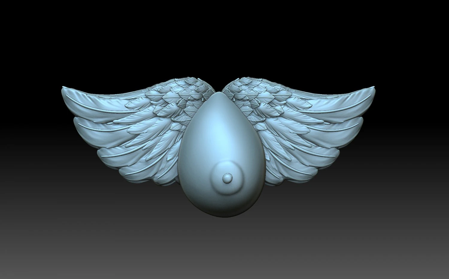 Chest and wings 3D Print Model .c4d .max .obj .3ds .fbx .stl .blend 