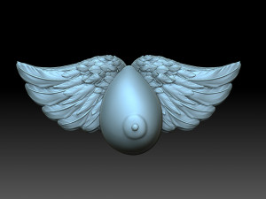 Chest and wings 3Dプリントモデル
