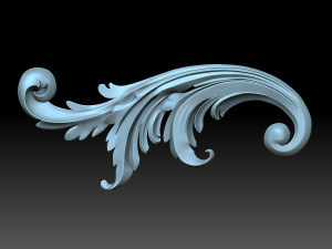 Floral ornament 3D Print Model