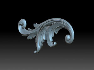 Floral ornament 3Dプリントモデル