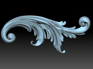 Floral ornament 3Dプリントモデル