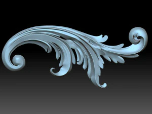Floral ornament 3D Print Model