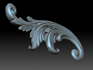 Floral ornament 3Dプリントモデル