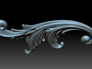 Floral ornament 3Dプリントモデル