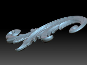 Floral ornament 3Dプリントモデル