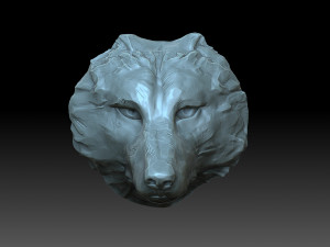 The wolf muzzle 3D Print Model