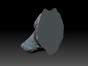 The wolf muzzle 3D प्रिंट मॉडल
