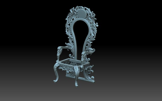 Armchair 3D Baskı Modeli .c4d .max .obj .3ds .fbx .stl .blend