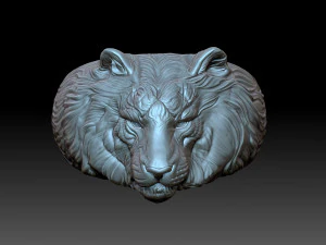 Head Tiger ring 3D Print Model
