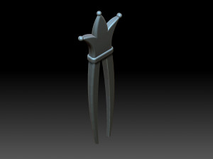 Crown hairpin 3D Baskı Modeli