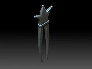 Crown hairpin 3D Print Model