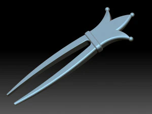 Crown hairpin 3D Print Model