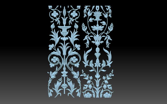 Decorative panel Model do druku 3D .c4d .max .obj .3ds .fbx .stl .blend 