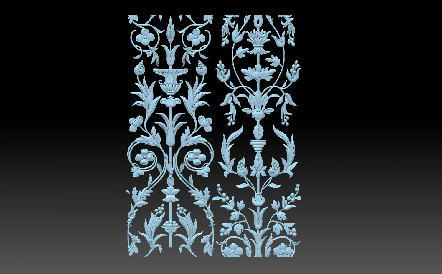 Decorative panel 3D Print Model .c4d .max .obj .3ds .fbx .stl .blend