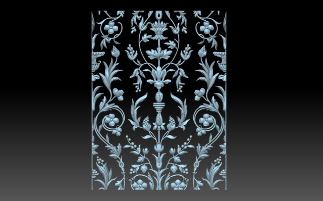 Decorative panel 3D Print Model .c4d .max .obj .3ds .fbx .stl .blend