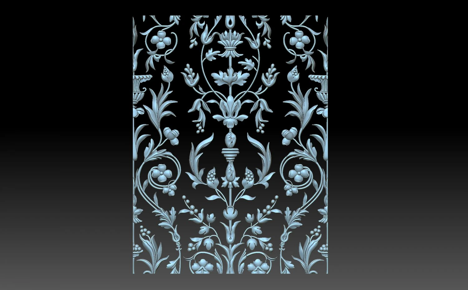Decorative panel 3D Print Model .c4d .max .obj .3ds .fbx .stl .blend 