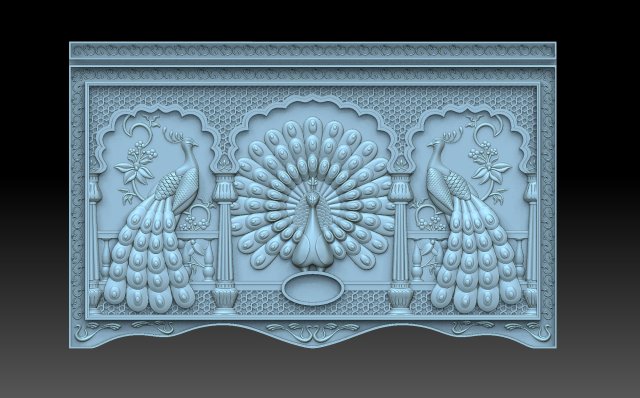 Peacocks Modelo de Impressão 3D .c4d .max .obj .3ds .fbx .stl .blend 