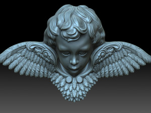 Angel head Modelo de impresión 3D