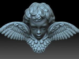 देवदूत का सिर 3D प्रिंट मॉडल