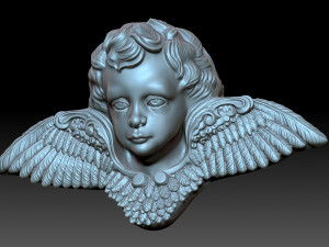 Angel head 3D 프린트 모델