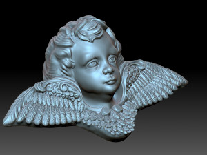 Angel head 3D 프린트 모델
