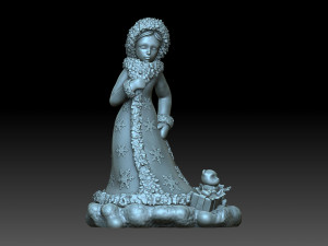 Snow maiden 3D Print Model