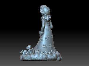Snow maiden 3D 打印模型