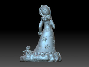 Snow maiden 3D 打印模型