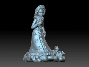 Snow maiden 3D Print Model