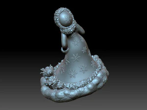 Snow maiden 3D Print Model