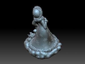 Snow maiden 3D 打印模型