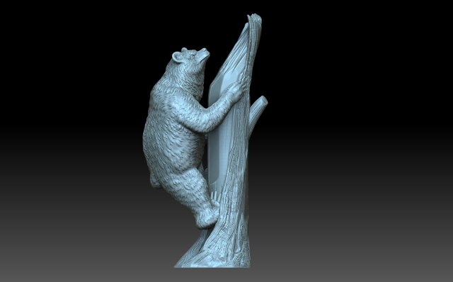 Bear 3D 打印模型 .c4d .max .obj .3ds .fbx .stl .blend 