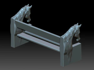 Horse bench 3D Print Model