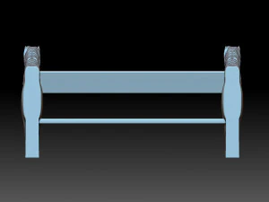 Horse bench 3D Print Model
