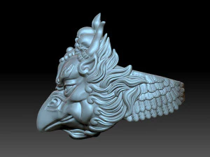 Anel de P&aacute;ssaro Modelo de Impressão 3D