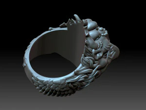 Anel de P&aacute;ssaro Modelo de Impressão 3D