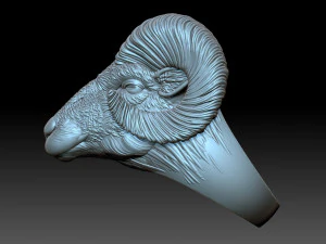 Ram Ring 3D Print Model