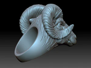Ram Ring 3D Print Model