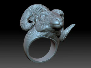 Ram Ring 3D Print Model
