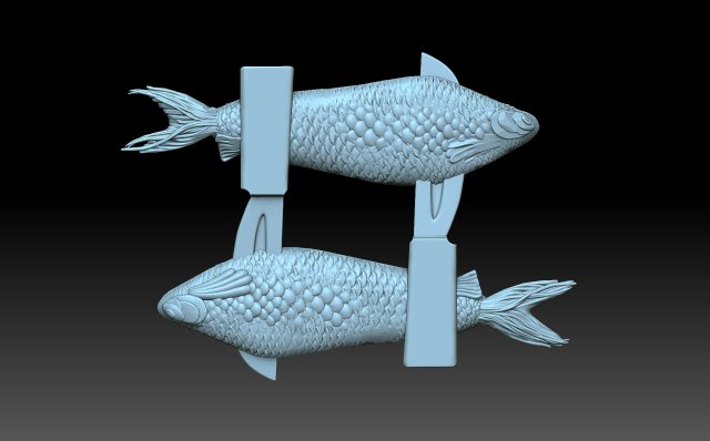 Fish plate Model Cetak 3D .c4d .max .obj .3ds .fbx .stl .blend 
