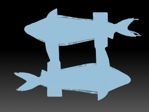 Fish plate Model Cetak 3D