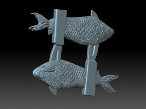Fish plate Model Cetak 3D