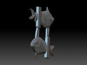 Fish plate Model Cetak 3D